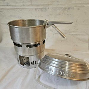Vintage SIGG TOURIST Cooking Pot Set - Camping Backpacking Camp Kitchen